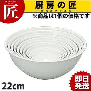 琺瑯ボール 全白 22cm 2.1L (N) 琺瑯 ホーロー ほうろう（takumi）｜chubonotakumi