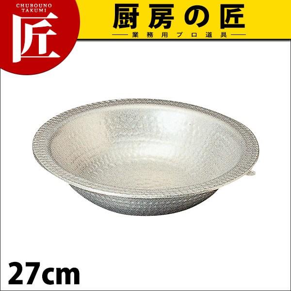 IH対応 うどんすき鍋(白仕上)27cm (運賃別途）（takumi）