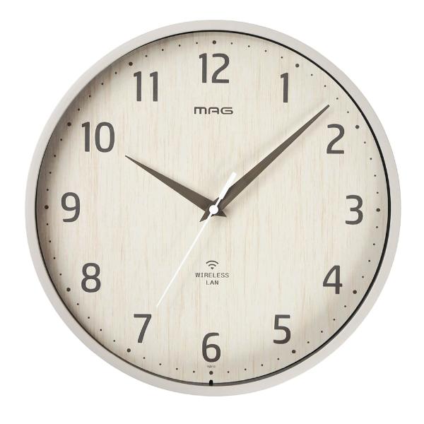 [在庫あり] 2025年10月発売　ノア精密 MAG (マグ) 無線LAN（Wi-Fi）掛時計 W8...