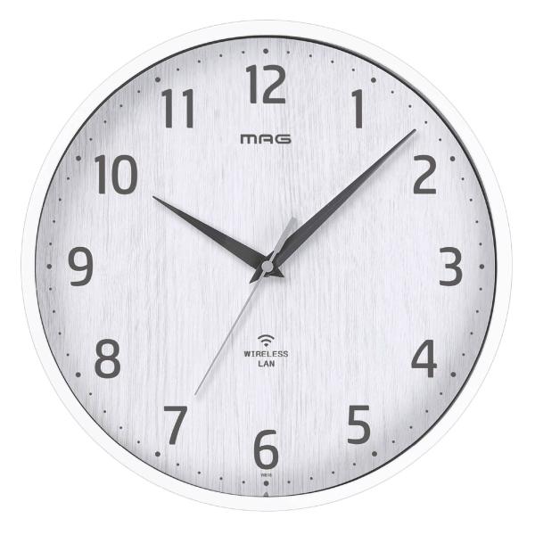 [在庫あり] 2025年10月発売　ノア精密 MAG (マグ) 無線LAN（Wi-Fi）掛時計 W8...