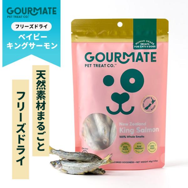 GOURMATE グルメイト トリーツ ベイビーキングサーモン 40g 犬用おやつ ドッグフード ご...