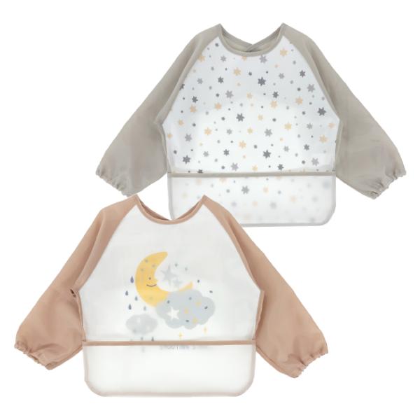 ベビー服 赤ちゃん ベビー 服 男の子 女の子 食事用 離乳食 スタイ 保育園 長袖食事エプロン