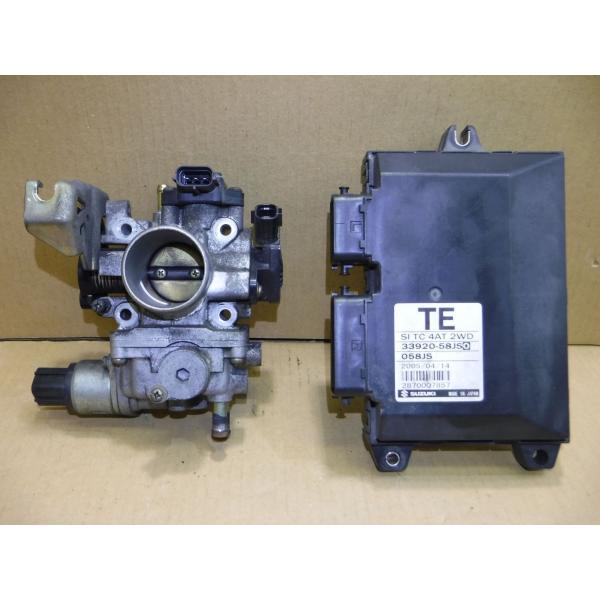 ★(193336)平成17年 ワゴンＲ MH21S スロットルボディ・エンジンコンピューターのセット...