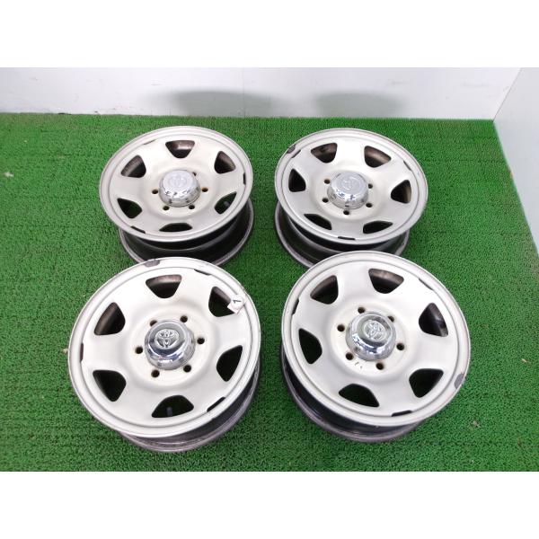 ★(253075)平成19年 ハイエース TRH226S スチールホイール４本セット  ※送料注意（...