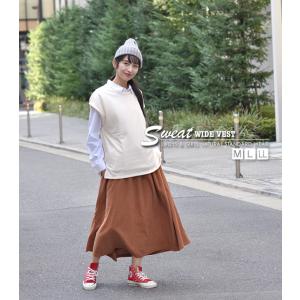 ベスト トップス 大きい 体型カバー トレーナ...の詳細画像2