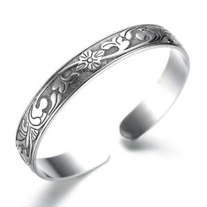 バングル ブレス 腕輪 シルバー オリエンタル ツタ 蔦 アイビー 東洋 神秘 お守り ブレスレット メンズ レディース ブレスレット