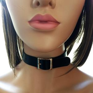 ネックレス アクセサリー チョーカー レディース メンズ 革 レザー レザーチョーカー ベルト バックル ユニセックス アクセ V系 パンク コスプレ