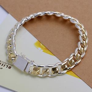 メンズ 喜平 チェーン ブレスレット コンビ シルバー ブレス アクセサリー ゴールド シルバー メンズアクセサリー