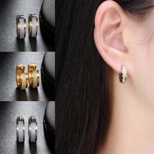 ピアス フープ キラキラ ゴールド シルバー コンビ フープピアス ゴールドライン グリッター ユニセックス ステンレス レディース メンズ アクセサリー ざらざら