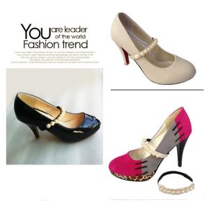 ホワイトパール付 パール 真珠 シューズバンド シューズストラップ