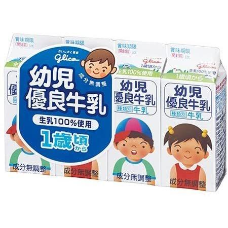 江崎グリコ 幼児優良牛乳4P 6パック