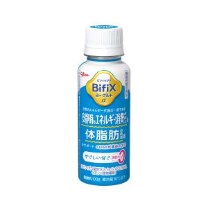 江崎グリコ BifiXヨーグルトα ドリンクタイプ やさしい甘さ・脂肪ゼロ 100g 12本 機能性表示食品 要冷蔵 送料無料