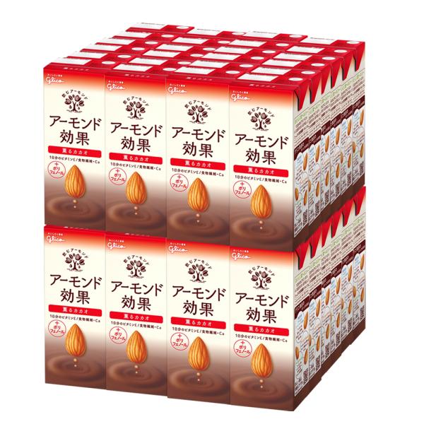 江崎グリコ アーモンド効果 薫るカカオ 200ml 24本×2ケース