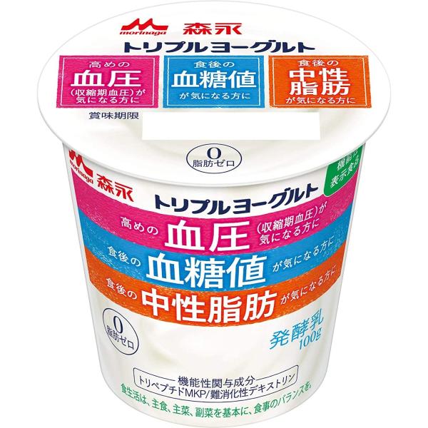 森永乳業 トリプルヨーグルト 100g 24個