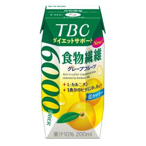 森永乳業 TBC ダイエットサポート食物繊維 グレープフルーツ 200ml 24本×2ケース