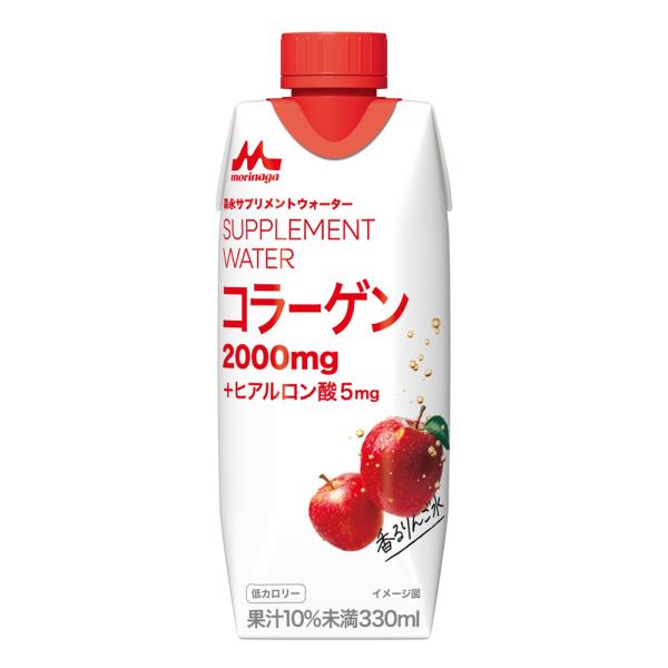 森永乳業 森永サプリメントウォーター コラーゲン 香るりんご水 330ml 12本