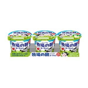 雪印メグミルク 牧場の朝ヨーグルト 生乳仕立て(70g×3) 6パック 