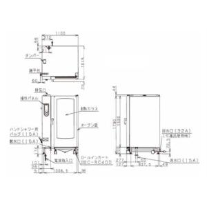 SSC-40D マルゼン スチームコンベクショ...の詳細画像1