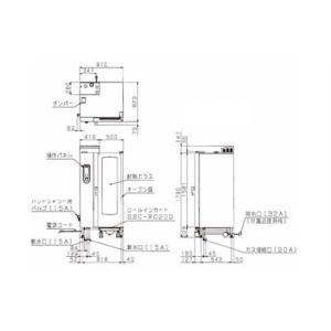 SSCG-20D マルゼン スチームコンベクシ...の詳細画像2