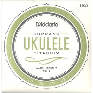 ダダリオ ウクレレ弦 ソプラノ D'Addario EJ87S Titanium Ukulele Soprano ソプラノウクレレ弦｜chuya-online