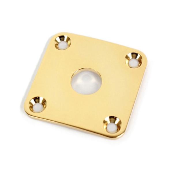 モントルー ギターパーツ レスポール ジャックプレート Jackplate Square Brass...