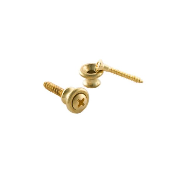 ギブソン Gibson PREP-010 Strap Buttons Brass (2/Pkg) エ...