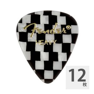 フェンダー ギターピック 12枚 セット ヘビー 351 Shape Premium Picks Heavy Checker Fender