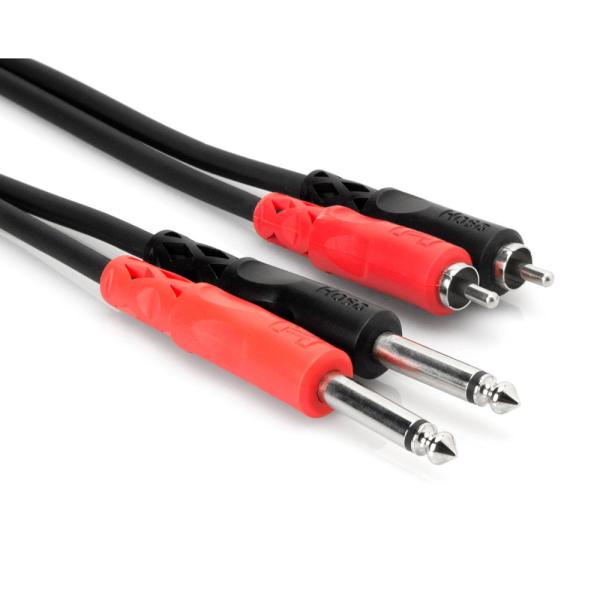 Hosa CPR-202 2m モノラルフォン×2-RCAピン×2 オーディオケーブル