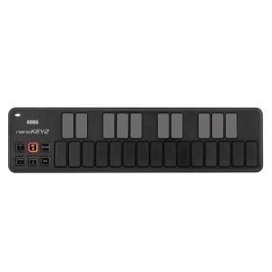コルグ MIDIキーボード 25鍵 KORG nanoKEY2-BK USB-MIDIコントローラー 25鍵盤 キーボード ミニ鍵盤