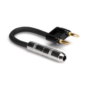 Hosa BNP-116BK Black モノラルフォンメス-デュアルバナナプラグ 変換ケーブル