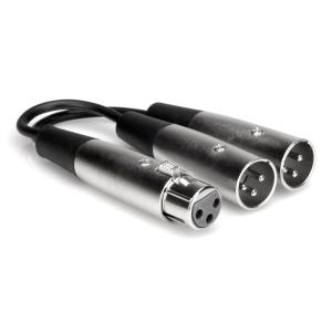 YXM-101.5 Hosa Yケーブル 45cm XLRキャノンメス-XLRキャノンオスx2