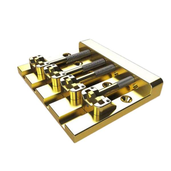 ヒップショット ベース ブリッジ 4 String KickAss Bass Bridge Gold...