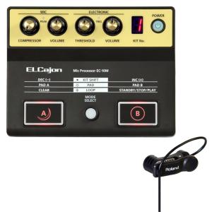 カホン用マイク 音源セット ローランド Roland EC-10M ELCajon Mic Processor カホン専用マイクプロセッサー｜chuya-online チューヤオンライン