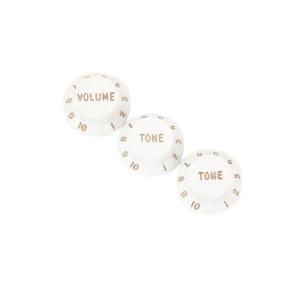 フェンダー ギターパーツ ノブ Stratocaster Knobs ホワイト