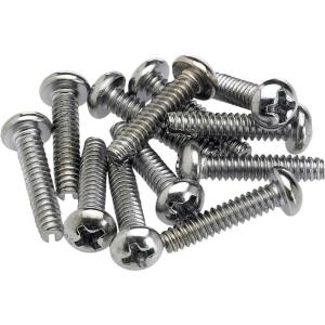 フェンダー Fender Pickup And Selector Switch Mounting Screws (12) クローム マウント用ネジ｜chuya-online チューヤオンライン