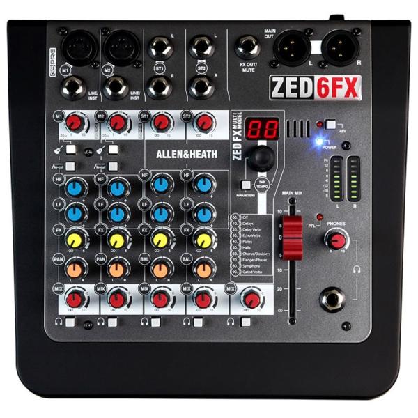 ALLEN&amp;HEATH ZED-6FX アナログミキサー（ZED6FX/X）