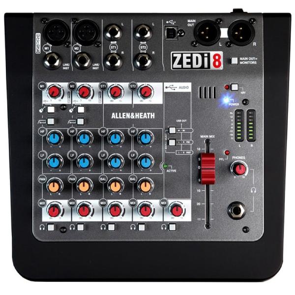 ALLEN&amp;HEATH ZEDi-8 ハイブリットミキサー（ZEDi8/X）