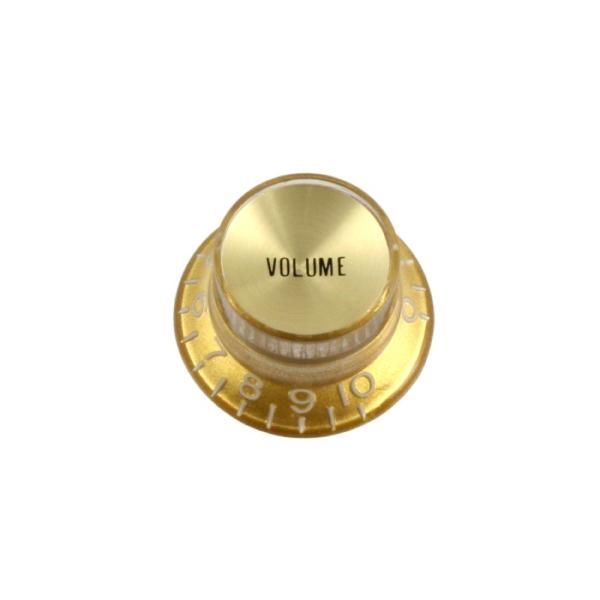 オールパーツ ギターパーツ ノブ KNOB 5013 Gold Volume Reflector K...