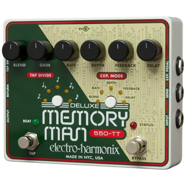 ELECTRO-HARMONIX Deluxe Memory Man Tap Tempo 550 ア...