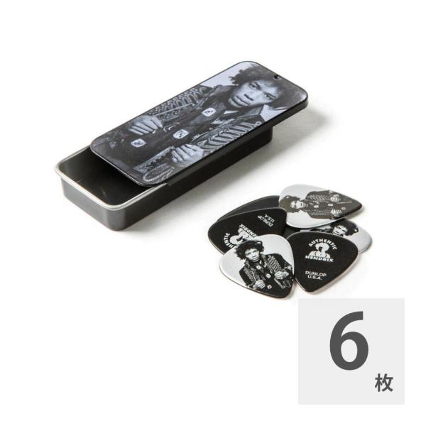 ギターピック 6枚 セット ジムダンロップ JHCT14H HENDRIX ピックケース付き JIM...
