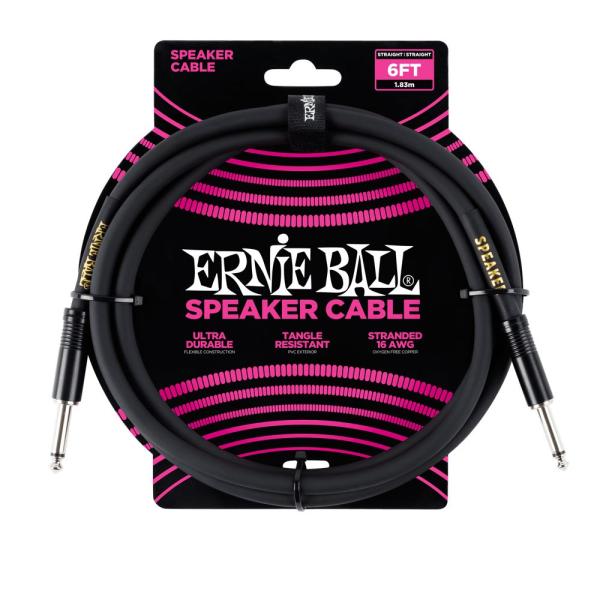アーニーボール ERNIE BALL 6072 6' STRAIGHT/STRAIGHT SPEAK...
