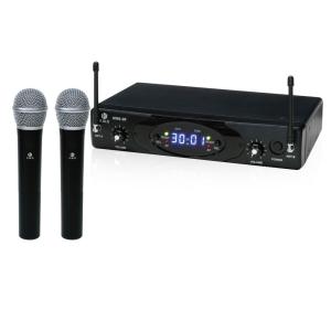 Behringerハンドヘルド・ワイヤレスマイクULM202USB(マイク2本） Behringer Ultralink ULM202-USB 2.4 GHz Dual Wireless Microphone