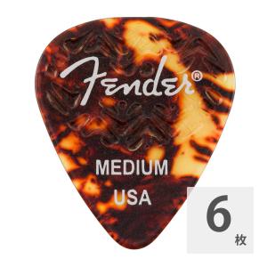 フェンダー ギターピック 6枚 セット ミディアム 351 Shape Wavelength Celluloid Picks Tortoise Shell Fender｜chuya-online チューヤオンライン