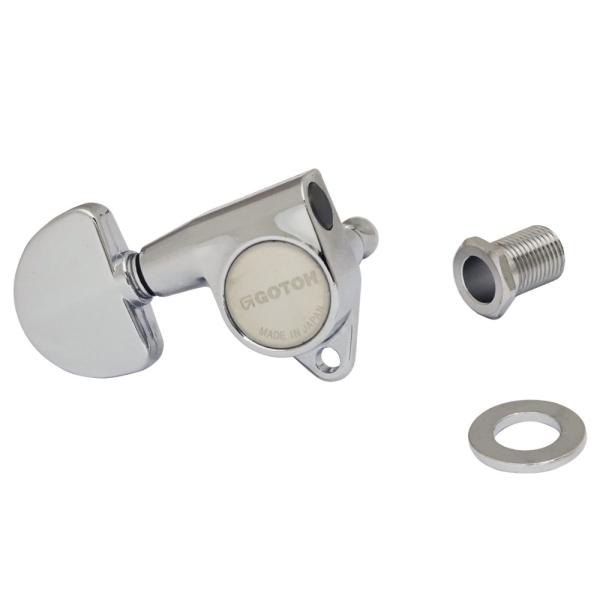 スカッド ギターペグ 05182C-BR 1弦側 グローバータイプ クローム バルク ペグ SCUD