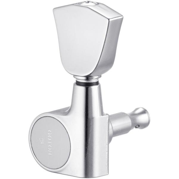 スカッド ギターペグ 05192C-BR 1弦側 ロトマチックタイプ キーストーンノブ クローム バ...