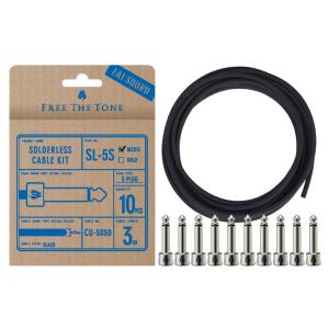 free the toneソルダーレス S4個 & L12個 & CU-416 ギターケーブル ソルダーレスケーブル Free The Tone CU-416 CABLE