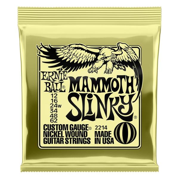 アーニーボール ERNIE BALL 2214 Mammoth Slinky 12-62 エレキギタ...