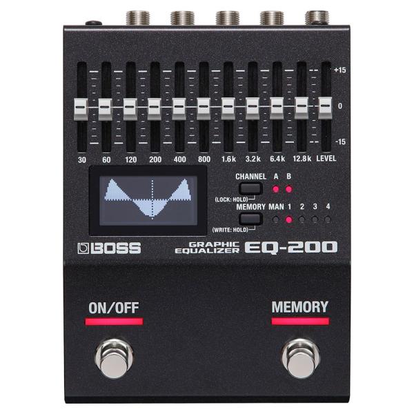 イコライザー  ギター用 ベース用 BOSS EQ-200 GRAPHIC EQUALIZER 10...