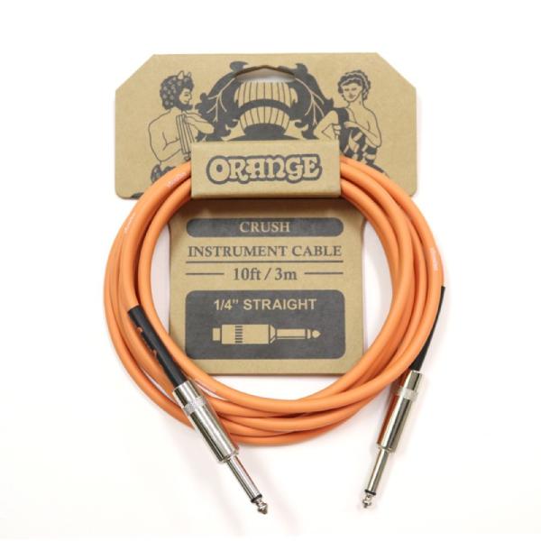 ORANGE CRUSH Instrument Cable 10ft 3m 1/4" Straigh...
