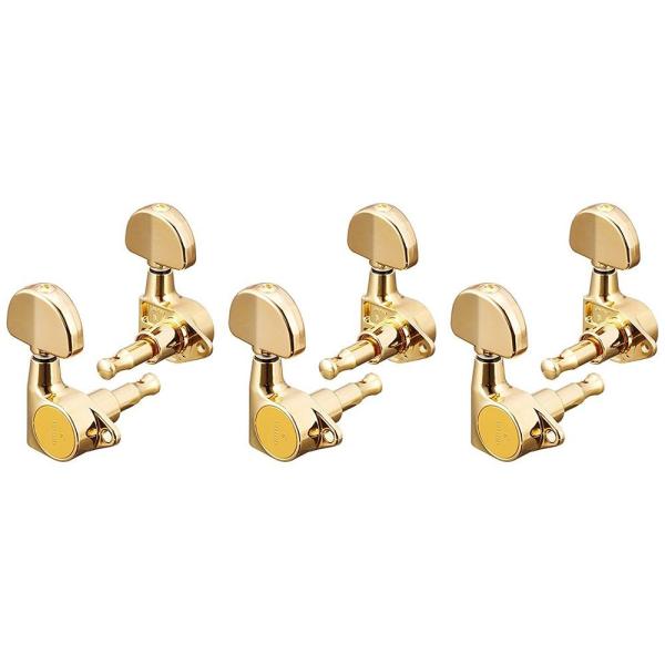 スカッド ギターペグ 05182GS 3+3 ゴールド グローバータイプ SCUD